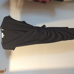 Black wrap dress